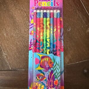 Lisa Frank Rainbow Ocean Pencils - 90s New